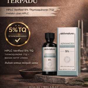 aktivnatura™ advanced sauda — minimum 5% tq black seed oil