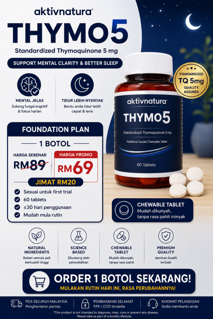 2 botol thymo5 5% thymoquionen