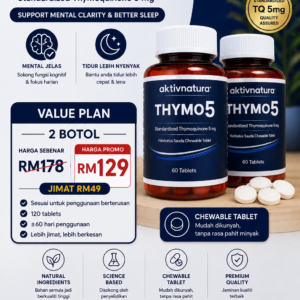 2 botol thymo5 5% thymoquionen