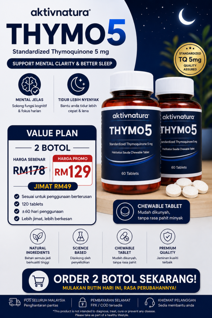 2 botol thymo5 5% thymoquionen